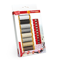 Gutermann 8 spool with clips cotton thread gift pack